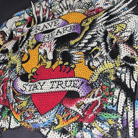 Ed Hardy Tshirt, sz small - Picture 3 of 5